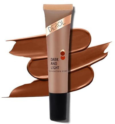 Foundation Mixer, Farbton Anpasser - Glatt und Leicht, Natürlicher Unterton, Mischt Sich Leicht Mit Foundation, Flüssige Anpassungstropfen für Leichte Anwendung (#02 Karamell)