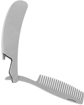 Beatifufu 4stücke Edelstahl Faltbarer Kamm Tragbares Bartstyling-tool Für Herren Für Haarschnitt Und Frisuren Faltbarer Kamm Für Unterwegs Perfektes Zubehör Für Friseure