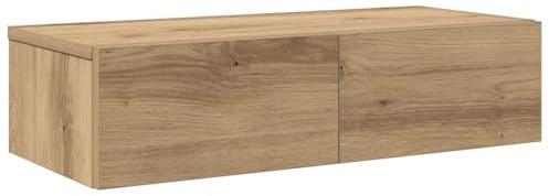 vidaXL Wandregal mit Schubladen Artisan-Eiche 60x26,5x15 cm