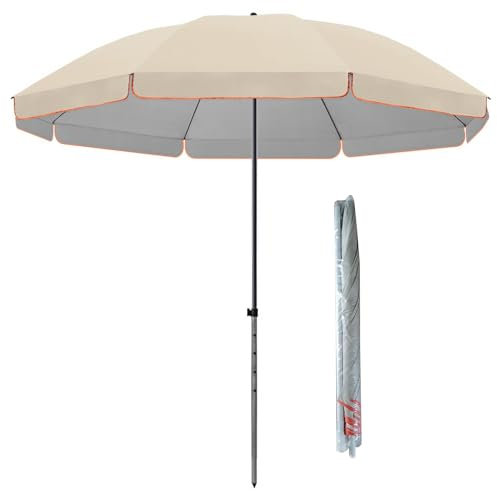 Parasol de Jardin, Parasol de Plage, Parasol Portable pour Piscine Extérieure, Protection Solaire UPF50+(200cm)