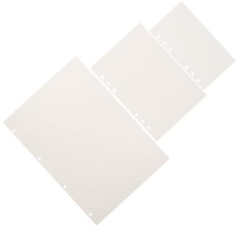 SEWACC Bücher Nachfüllpapier Blanko Lose Einlagen Weiß Für Ringbuch Journal Refills Für Studium Büro Kreativ Nutzer