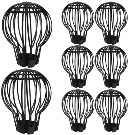 Toddmomy Filtros para Bajantes y Canalones 8 Piezas Plástico Resistente Diseño Antihojas para Jardines, Balcones y Techos Evita Obstrucciones en Drenajes Exteriores