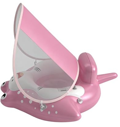 Flotador Infantil | Equipo de Práctica con Toldo,Asiento Flotador para Piscina y Aro de Natación,para Principiantes, Niños y Niñas, Exterior, Jardín, Escuela