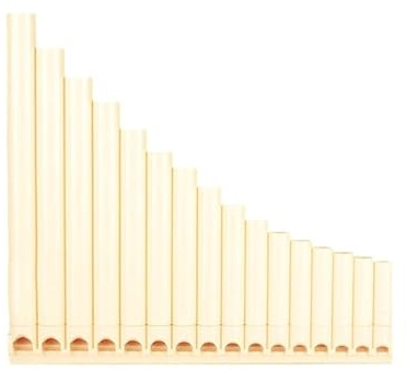 Panflöte Instrument Panflöte Ist Leicht Zu Erlernen Und Für Anfänger Erwachsene Geeignet 16 Pfeifen C-Dur Mit Mundstück(Basic white version)