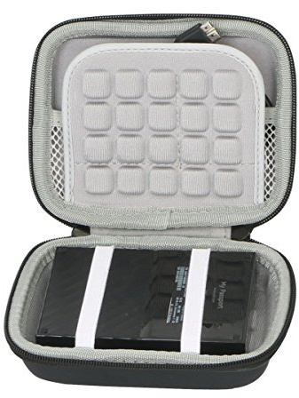 co2CREA Custodia per 2.5 inch WD Western Digital My Passport Ultra Elements/Samsung M3 Slimline/Toshiba Canvio Basics/Seagate Backup Plus Slim Hard disk disco rigido esterni portatili1TB 2TB 3TB 4TB