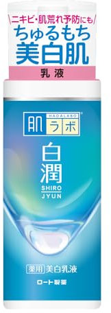 Rohto Hada Lab Hakujyun Whitening Emulsion Hochreine Arbutin × Vitamin C × Wakan Graupen Extraktkombination 140 ml