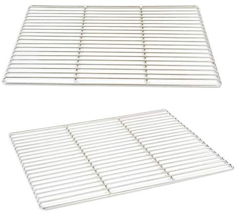 Grillrost 45,5 x 37,5 cm aus Edelstahl 304 rostfrei und elektropoliert (45 x 37,5cm)