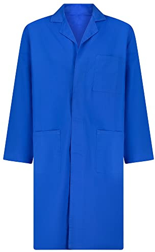 BWOLF 100% Coton Blouse de Travail Homme Bleu Coton Blouse Bleu de Travail 54
