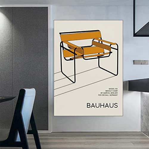 Hnyjyfa Abstrakte Linien Geometrie Wand Bilder Bauhaus Poster Museum Bild Modernes 1923 Ausstellungsposter Minimalistisches Gemäldewerk Deko Nordische Vintage Design Kunstdrucke 0221339