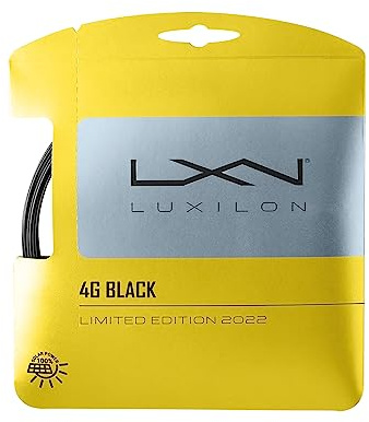 Luxilon 4G Tennis String, 12.2 m, Black, 1.25 mm,
