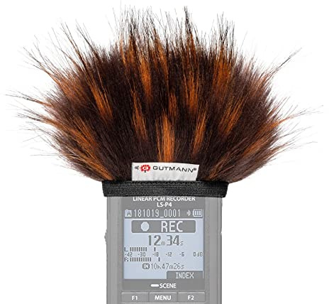 Gutmann Mikrofon Windschutz Fell für Olympus LS-P5 FIRE Handgefertigt in Deutschland