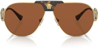 Versace 0VE2252 63 147073 Sonnenbrille, Unisex, Erwachsene, mehrfarbig (mehrfarbig), Einheitsgröße