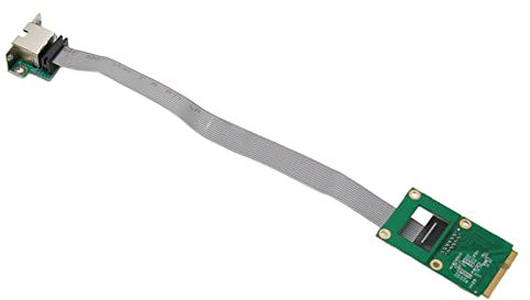 Dpofirs Tarjeta Controladora de Red Mini PCIe, 10 100 1000 Mbps Gigabit Ethernet Tarjeta Controladora de Red Mini PCI E, Tarjeta Nic LAN RJ45 Estable de Autoadaptación para Computadora