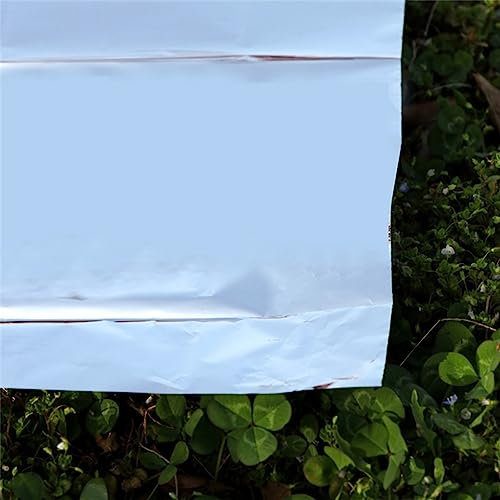 Reflektierende Pflanzenfolie, Zweiseitige Folienblätter - Gartengewächshaus-Abdeckfolie Für Pflanzenwachstum, Erste Hilfe, Camping - 1 Packung (Farbe : Silver, Größe : 1x50m)
