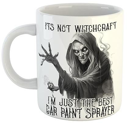 Its Not Witchcraft I'm Just The Best Car Paint Sprayer Mug Scary Witch Gift for Professionals, 11 oz Ceramic Mug