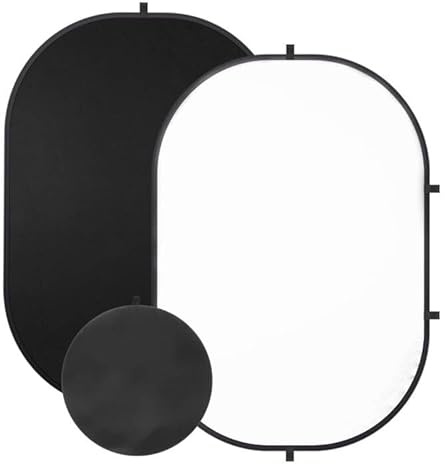 SEDGEWIN 2 in 1 Fotohintergrund Schwarz Weiß doppelseitiger Chromakey 150x200cm Fotografie Screen Pop Up Hintergrund Faltbarer Backdrop mit Tragetasche für YouTube Video Fotostudio Live Streaming