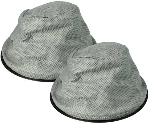 vhbw 2x filtro a sacco compatibile con Kaminer aspiracenere 10L/15L aspiratore per camino - Filtro di ricambio, lavabile grigio/nero