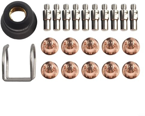 Plasmabrenner Düsen-Set, Plasmabrenner Schild und Elektrode, PD1168 PR110 Plasmaschneidbrenner-Verbrauchsmaterialien für Verbrauchsmaterial