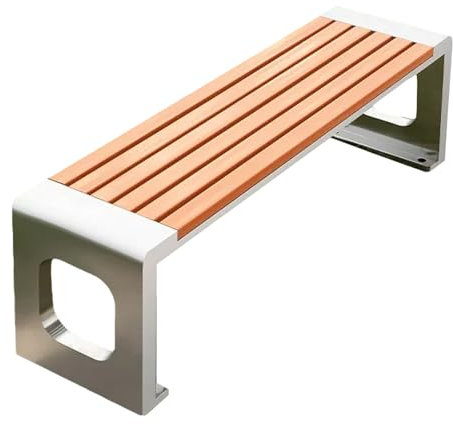 YLLSMGS Gartenbank für Den Außenbereich Sitzbank Outdoor Metallbank Terrassenbank Ohne Rückenlehne Wetterfeste Verandabank(120cm/47in)