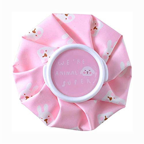 Eisbeutel für Verletzungen, Wiederverwendbarer Kühlbeutel mit Deckel, Ice Bag Kühlpads Beutel Eisbeutel Heißwasserbeutel für Kälte und Wärmetherapie und Schmerzlinderung (Rosa, 15cm)