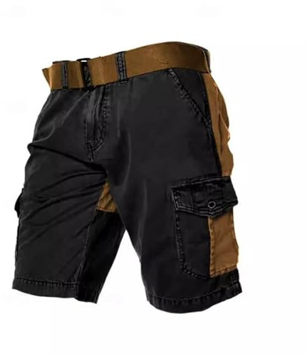 SRZYMJ Kurze Hose Herren Sommer Tennis Shorts Kurze Hosen Herren Grün Cargo Shorts Herren Sommer Freizeithose Schwarz Chino Hose Herren Stretch XXL Fitness Shorts Herren 3XL