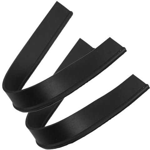 RORPOIR Rubber Squeegee Replacement Strips 2pcs 25cm Black Window and Shower Squeegee Refill Rubber Blades for Glass Cleaning Tools