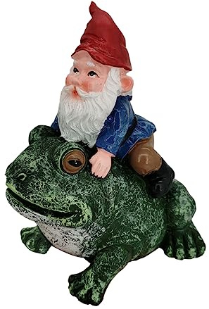 CAXUSD Nain Décoratif Résine Figurine de Jardin pour Extérieur Décoration de Pelouse Ornement Délicat Style Traditionnel