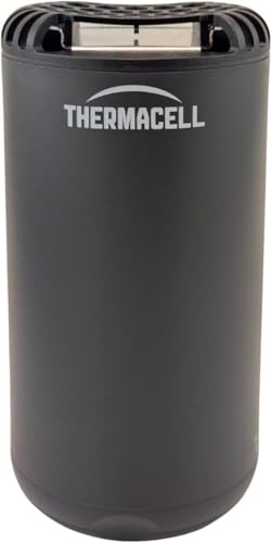 Thermacell Halo Mini (Graphit) Basisgerät - Mückenabwehr-Tischgerät mit Citrodiol aus Zitroneneukalyptusöl - 15 m² Schutzzone - Garten Camping - OHNE Gaskartusche & Plättchen - Graphit
