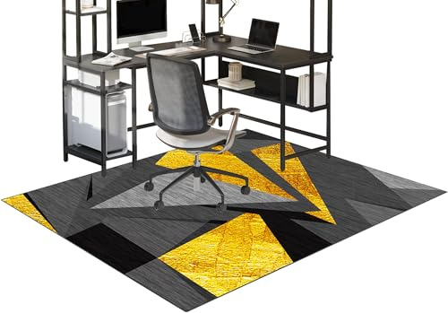 Fzamudng Tappeto per Sedia Gaming Tappeto Salvapavimento Protezione Parquet Tappeto Sedia Ufficio Tappetino Protettivo per Pavimenti Duri Ufficio protettore del Pavimento 160 x 230 cm