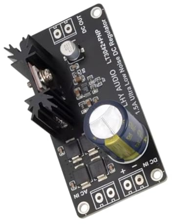 Asukohu LT3042 - Fuente de alimentación regulada lineal de bajo ruido y alta precisión de 1,5 A para amplificador, módulo de fácil instalación