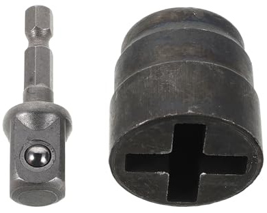 Kichvoe Llave de Tubo Cruzada para Gato de Coche, Adaptador Estabilizador para Taladro Neumático, Herramienta Portátil para Cambio Rápido de Neumáticos, Compatible Tuercas de Rueda, Uso