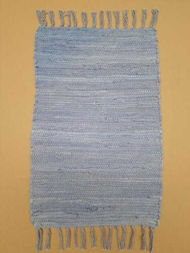 Kottig Fleckerl Handweb Teppich Fleckerlteppich Uni 120x170 Garmisch Flickenteppich Einfarbig (Grau)