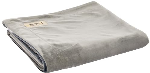 Friends Forever Durable Dog Blanket for Couch Protection, Two Tone Reversible Pet Hair Resistant Blanket for Dogs Cats Bed Kennel Crate Car Seat - Soft Velvet, Warm Fleece, Bailey 53 x 42