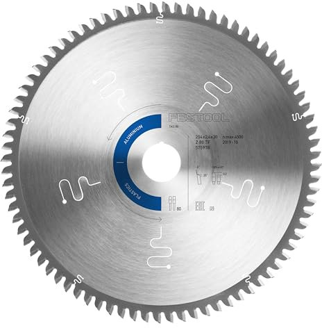 Festool Kreissägeblatt HW 254x2,4x30 TF80 A ALUMINIUM/PLASTICS