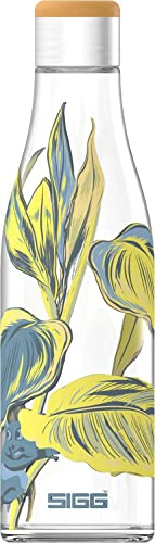 SIGG Metis Sumatra Trinkflasche (0.6 L) - Plastikfreie, Auslaufsichere und Hitzebeständige Glasflasche, BPA-frei - Kooperation Mit One Tree Planted