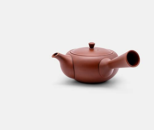 Azmaya Tokoname Red Clay Handcraft Japonés Kyusu Tetera - 300 Ml