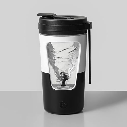 Taza De Café Autoagitadora De 430ml, Taza De Mezcla Automática Automática De Acero Inoxidable Eléctrica Y Taza Para Café, Té, Taza De Leche Con Chocolate Caliente(Black)