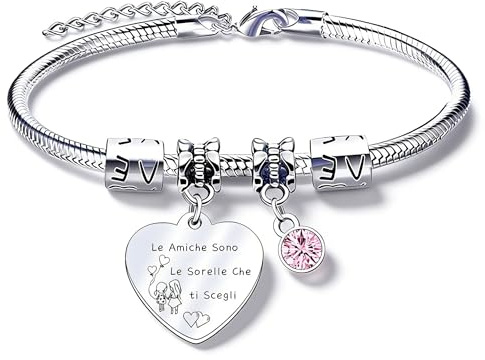 QTQTLP Regalo Amicizia Bracciale,Donna Bracciale Ispiratore Donna Ragazza per La Migliore Amica Regalo di Laurea (8)