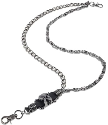 Hose Kette, Punk Hosenkettes schwarz Gothic Kettes Doppelschicht Jeans Brieftasche Kette Mode Hip Hop Gürtel für Männer Frauen