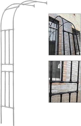Garten-Torbogenspalier for Kletterpflanzen im Freien, Garten-Halbbogen aus Metall, Gartenbögen und -spaliere, Ballonbogen, Ideen for Klettern von Weinreben und Pflanzen (Size : 220x240cm)