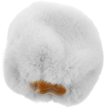Toyvian White Faux Microphone Windscreen Cover for Handheld and Lavalier Microphones, Noise Reduction and Universal Fit, for Studios and Broadcasting Rooms
