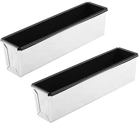 Daijianbin 2 moldes rectangulares para pan antiadherentes, pequeños tostadas