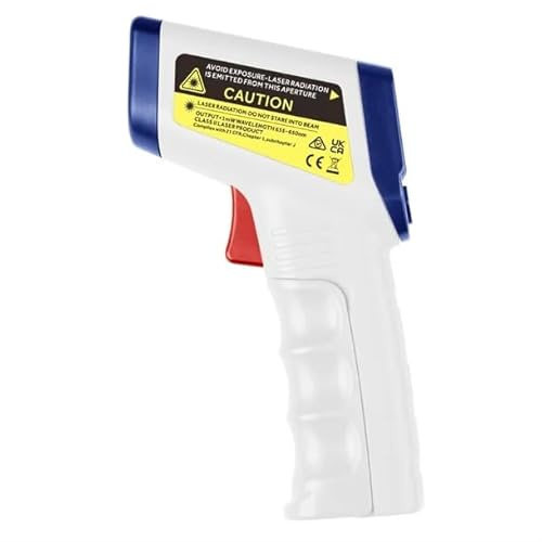 Hygiplas Mini Infrared Thermometer HX952, 41 x 90mm, ABS Plastic | Pocket-sized design with a clear digital display for fast, hassle-free temperature checks in commercial kitchens.