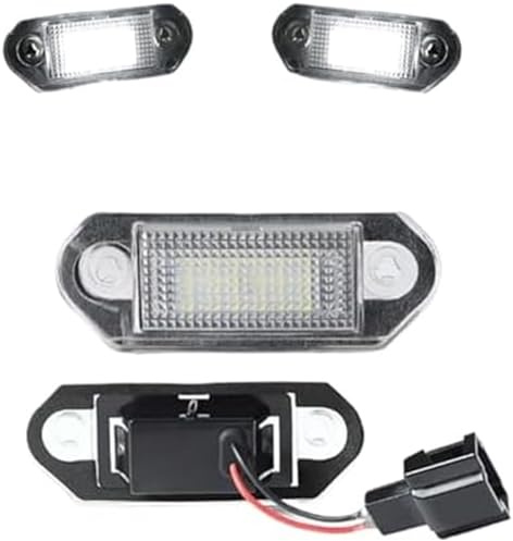 MKVAXR 1 par de bombillas LED for matrícula de coche, iluminación automática, for VW, Golf, MK3, Skoda, Octavia, luz trasera LED. Luz de matrícula de coche