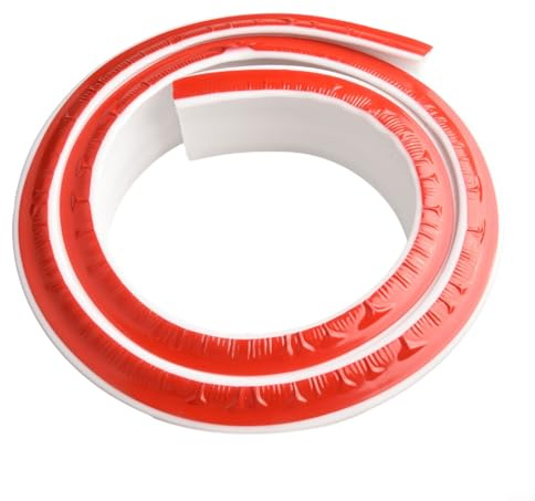 Honseadek Junta de goma para umbral de ducha, tira de retención de agua, barrera flexible para baño, divisor húmedo y seco, protector de salpicaduras para tina, tira de borde impermeable
