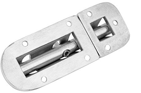 Depisuta Stainless Steel Marine Boat Door Window Lock Latch for Maximum, Easy to Install, Silver Color (110mm)