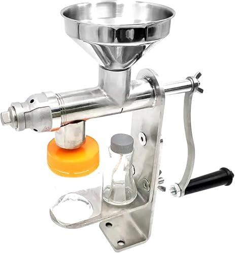 Presse à huile manuelle en acier inoxydable pour extraire les huiles de noix, graines, arachides, olives et huiles essentielles à la maison