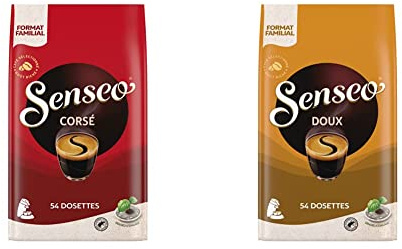 Senseo Café 54 Dosettes Corsé & Café 54 Dosettes Doux