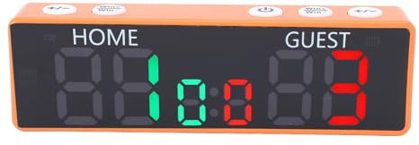 Luqeeg Batteriebetriebene Elektronische Anzeigetafel, 6 -stellige Anzeigetafel, Magnetische LED -tragbare Anzeigetafel mit Summer für Tischspiele, Basketball, Volleyball, Cornhole,