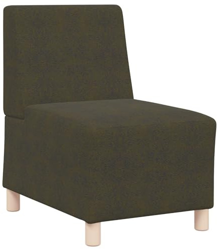 mtlskopl Kleines Schlafsessel Armeegrün 55x74x82 cm Wildleder-Optik Mikrofaser Modernes Design Robustes Sperrholzgestell Plaudern Lesen Fernsehen für Wohnzimmer Schlafzimmer Büro